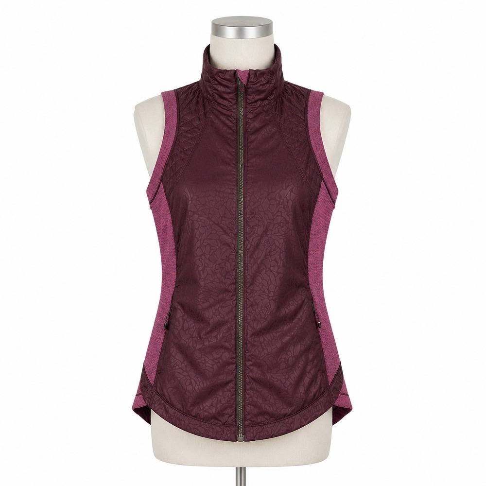 Lululemon Rebel Runner Running Vest Women's 4 Bordeaux Burgundy Sporty Outdoor
